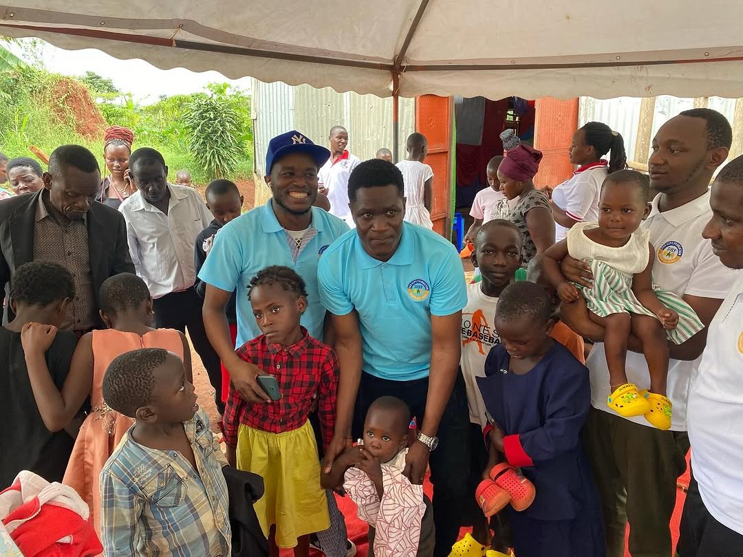 Children with their new clothes